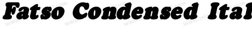 Fatso Condensed Italic字体转换